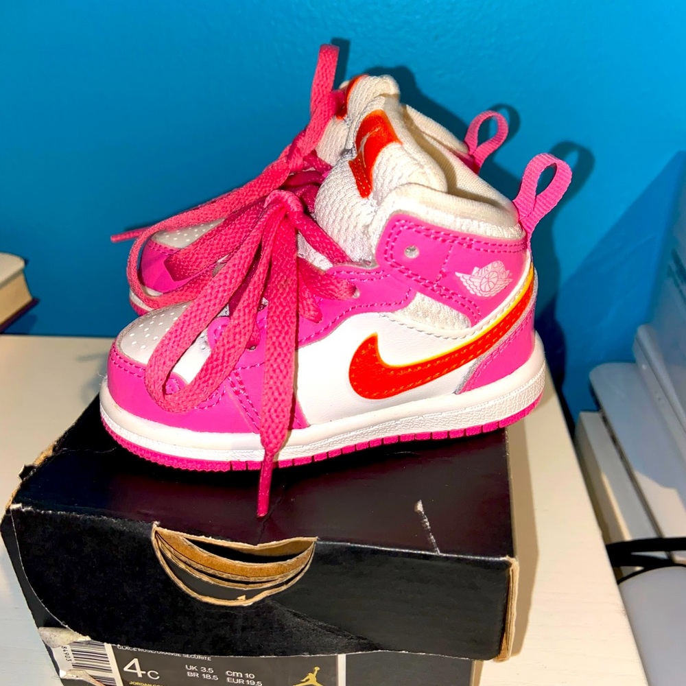 Air Jordan 1 Mid TD 'Pinksicle Orange